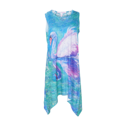 Multi Petite Abstract Mini Dress