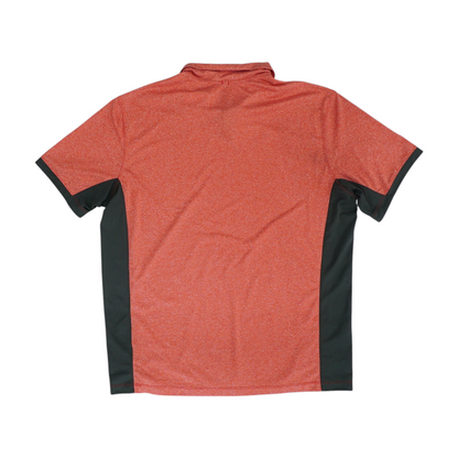 Red Solid Short Sleeve Polo