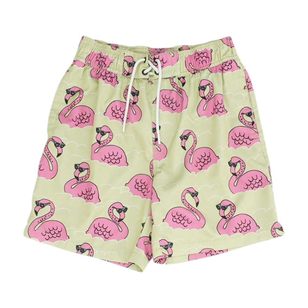 Green Print Swim Bottom