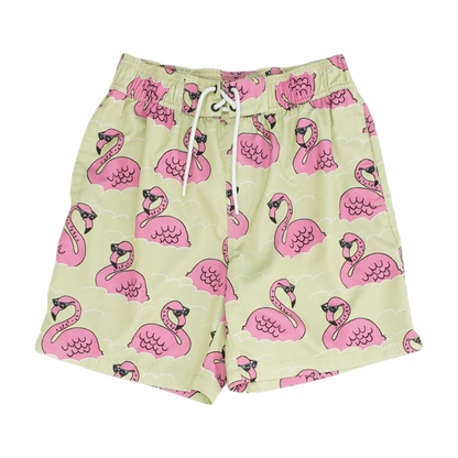 Green Print Swim Bottom