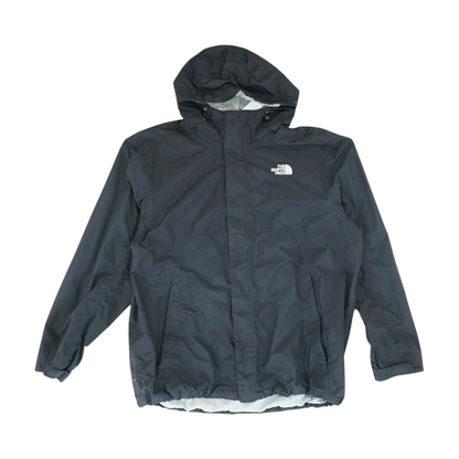 Black Solid Rain Jacket