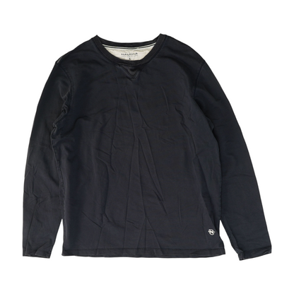 Navy Solid Sweatshirt Pullover