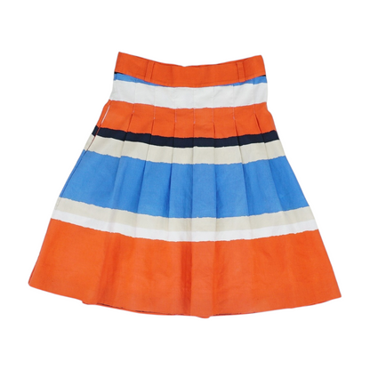 Red Striped Mini Skirt