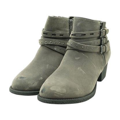 Gray Ankle Boots