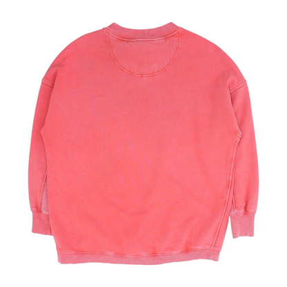 Red Solid Sweatshirt Pullover