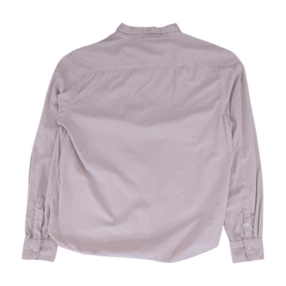 Nude Solid Flannel Button Down