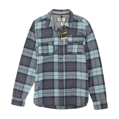 Blue Plaid Flannel Button Down