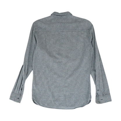 Gray Geometric Long Sleeve Button Down