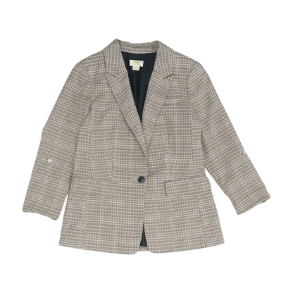 Pink Houndstooth Blazer