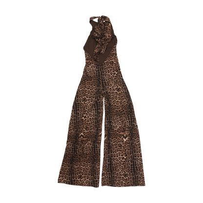 Brown Animal Print Jumpsuit