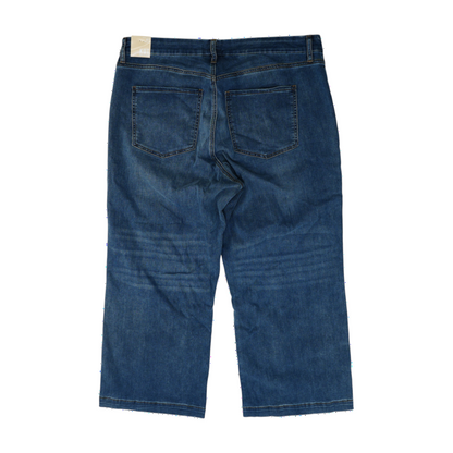 Blue Plus Wide Leg Jeans
