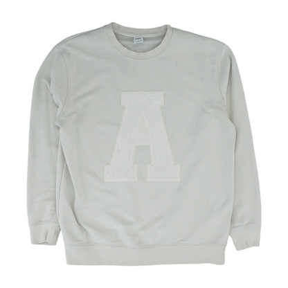 Beige Graphic Sweatshirt Pullover