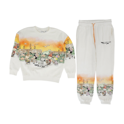 Multi Graphic Pant Set