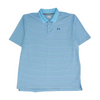 Blue Striped Short Sleeve Polo