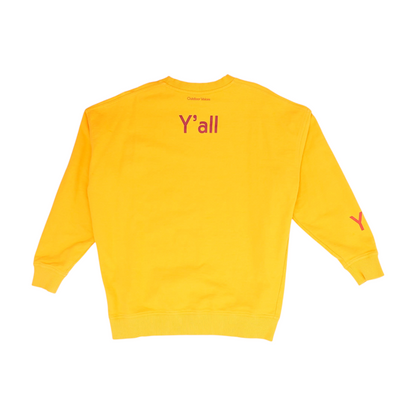 Yellow Solid Sweatshirt Pullover