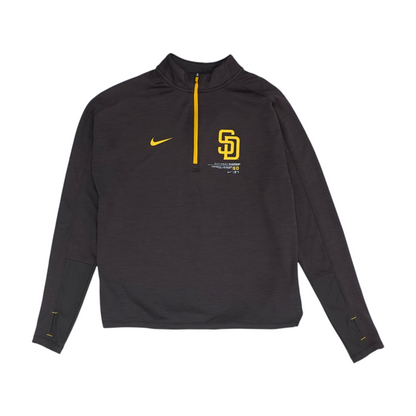 Brown San Diego Padres Solid 1/4 Zip Pullover