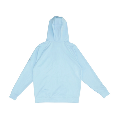 Blue Solid Hoodie Pullover