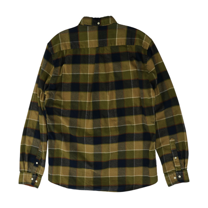 Green Plaid Flannel Button Down