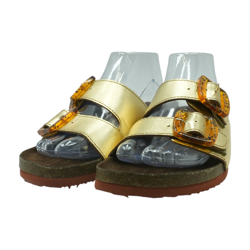 Gold Flat Sandals