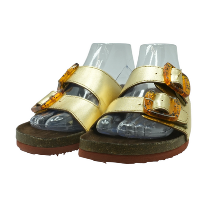 Gold Flat Sandals
