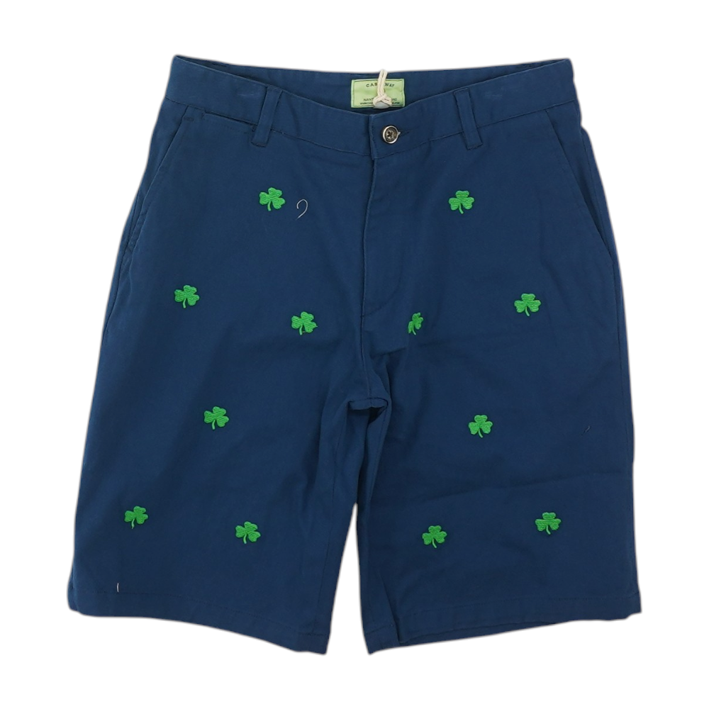 Navy Print Chino Shorts