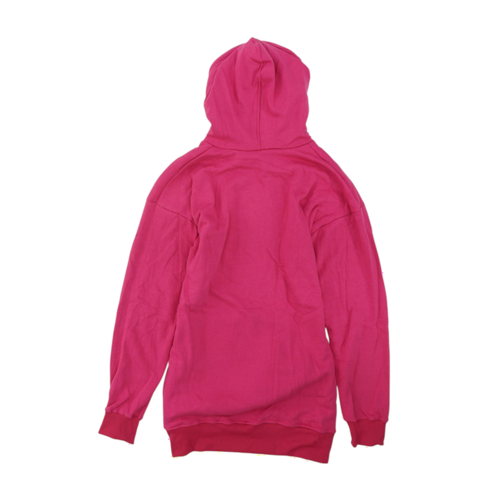 Pink Solid Hoodie Pullover