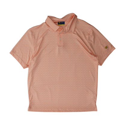 Pink Floral Short Sleeve Polo