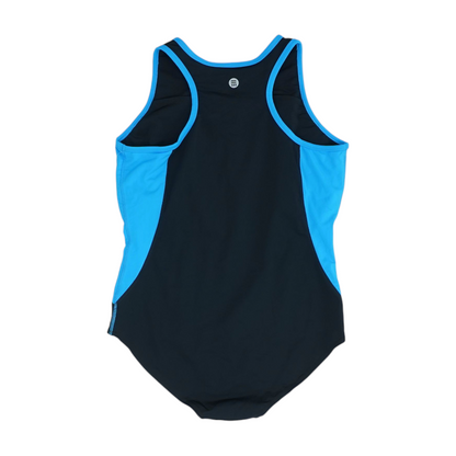 Black Color Block One-Piece