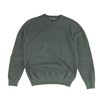 Gray Solid Pullover Sweater