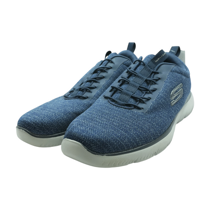 Navy Low-Top Athletic Shoes