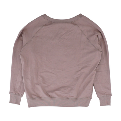 Mauve Solid Sweatshirt Pullover