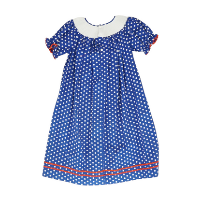 Blue Polka Dot Dress