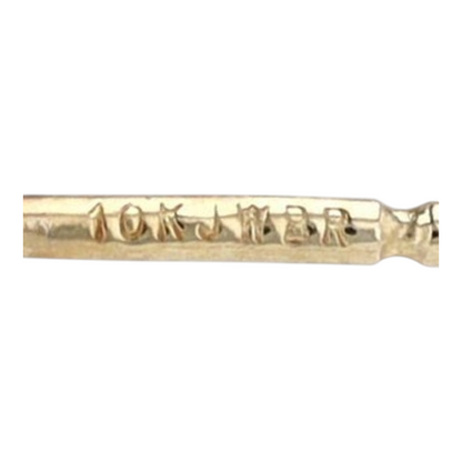 10K Yellow Gold Tourmaline Stud Earrings