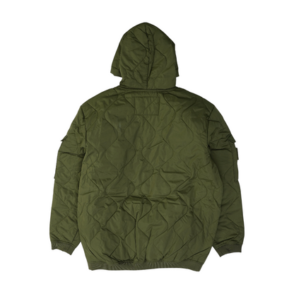 Olive Solid Hoodie Pullover