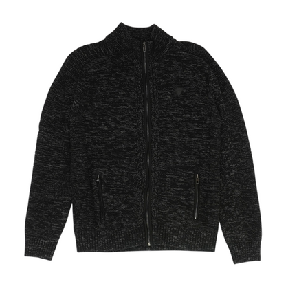 Black Solid Cardigan Sweater