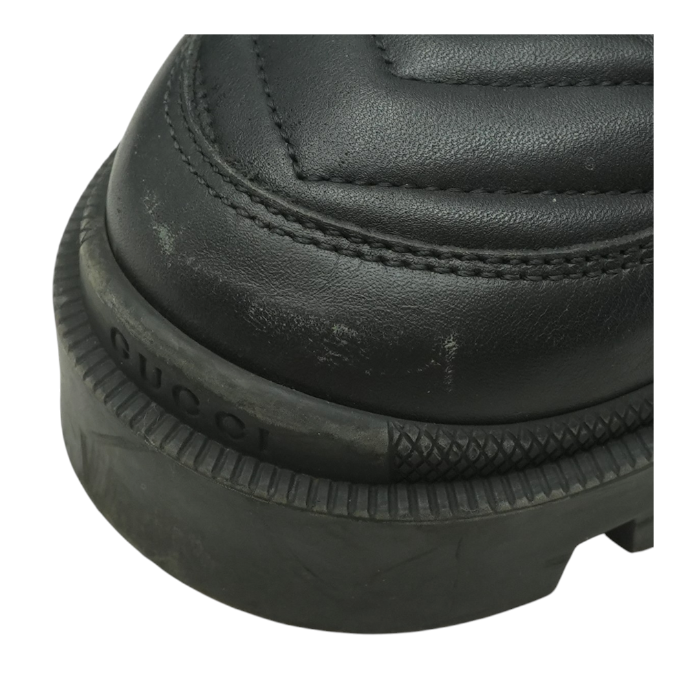 Frances Logo-embroidered Matelassé Leather Chelsea Boots