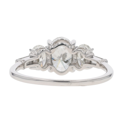 1 3/4 ctw 14K White Gold Lab Grown Diamond Engagement Ring