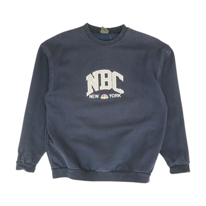 Navy Solid Sweatshirt Pullover