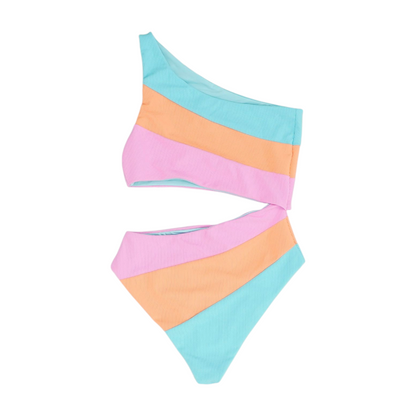 Multi Color Block One-Piece