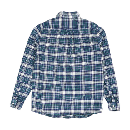 Blue Plaid Flannel Button Down