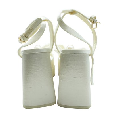 Ivory Block Heels