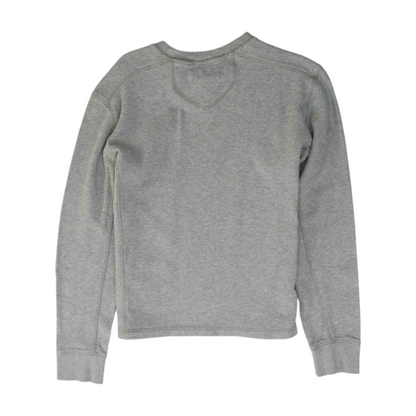Gray Solid Sweatshirt Pullover