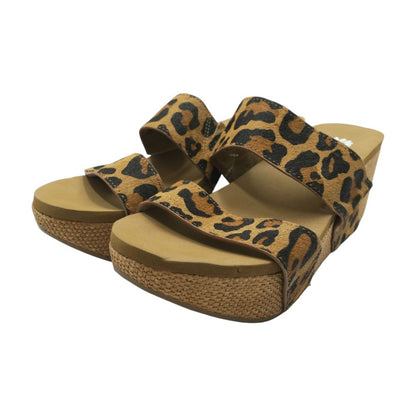Bronze Wedged Sandals