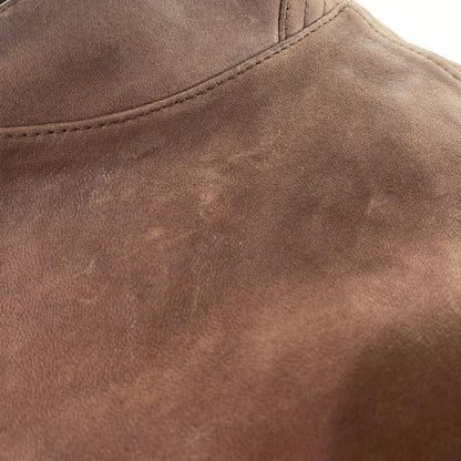 Brown Bader Leather Aviator Jacket