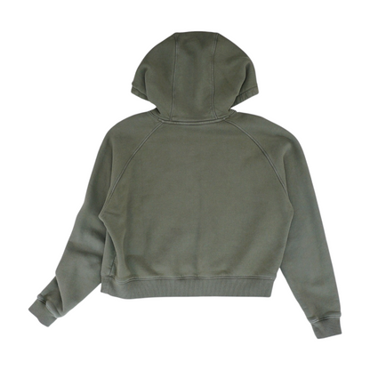Olive Solid Hoodie Pullover