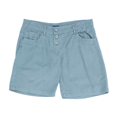 Gray Solid Chino Shorts