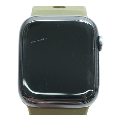 44mm SE 2 Midnight Smartwatch Green Band One Size