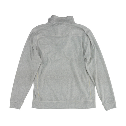 Gray Solid 1/4 Zip Pullover