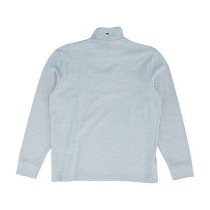 Blue Striped 1/4 Zip Pullover