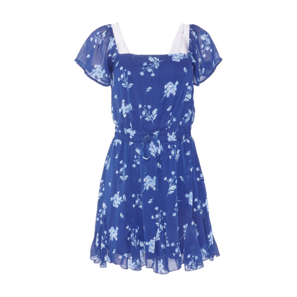 Navy Floral Mini Dress